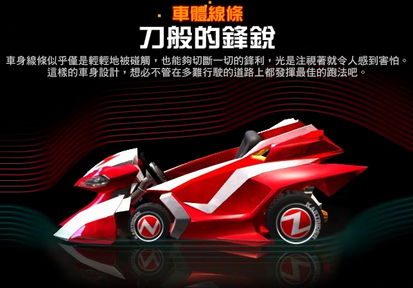 「尖峰 SR」,流暢的車體線條如刀鋒尖銳!