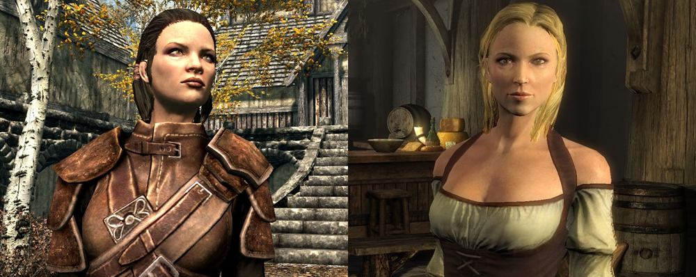 左右圖皆為《上古卷軸 5:無界天際》