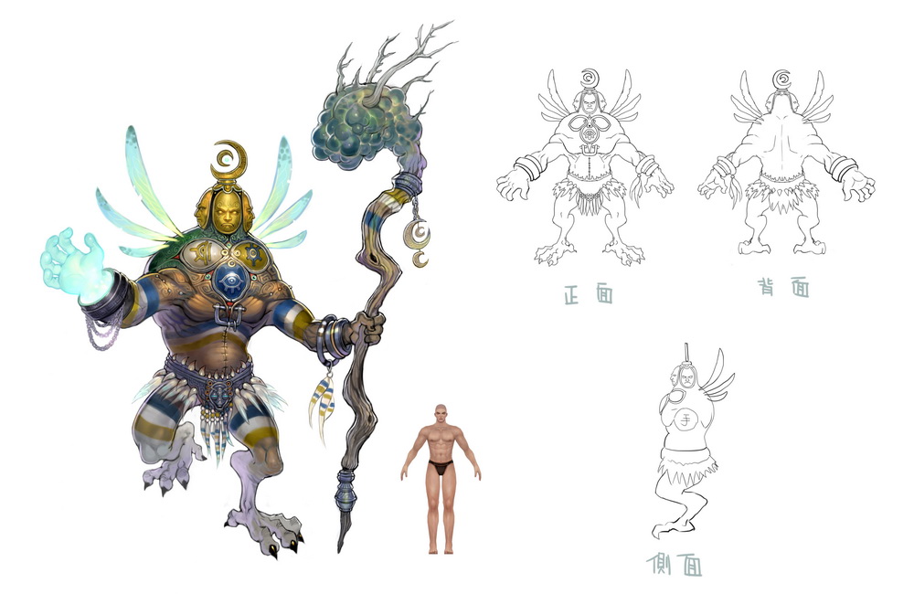 各具特色 BOSS 怪,圖為月儀大祭司