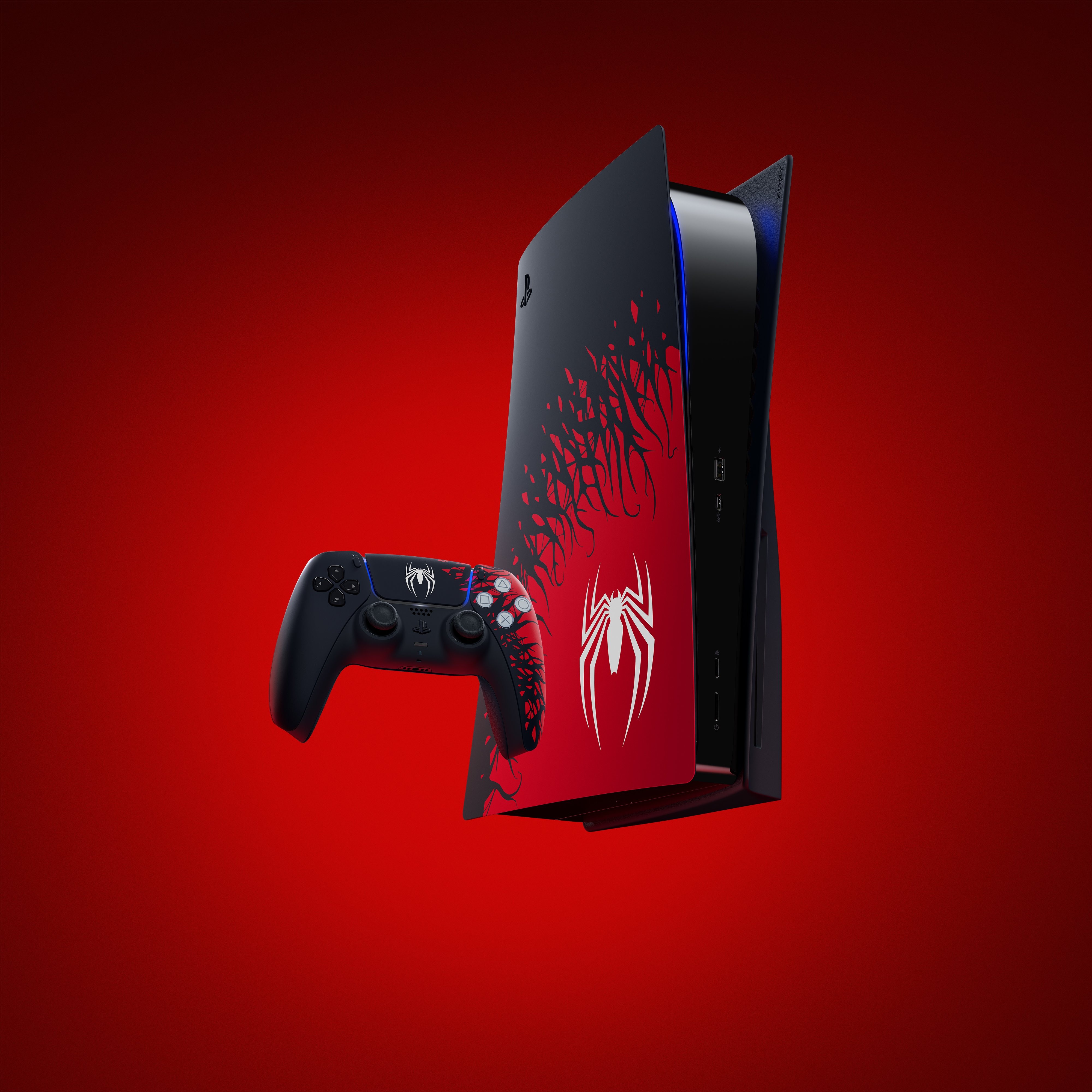 《漫威蜘蛛人 2》PS5 主機限量版同捆組一手開箱報導 以共生體為主題的酷炫造型！《Marvel's Spiderman 2》 巴哈姆特