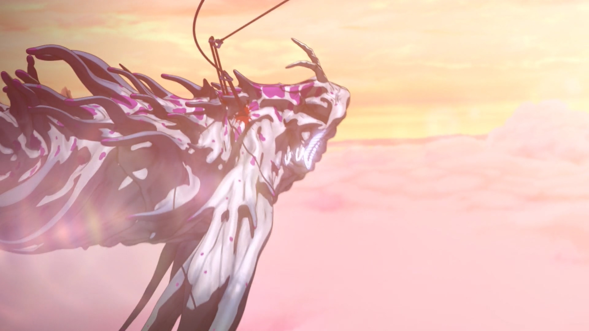 對肉質堅持、不喜歡用火裂矢(使用火藥的捕龍槍)的米卡(CV:前野智昭),直接用飛索滑降到龍身上 image