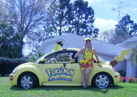 官方發售的皮卡丘車子