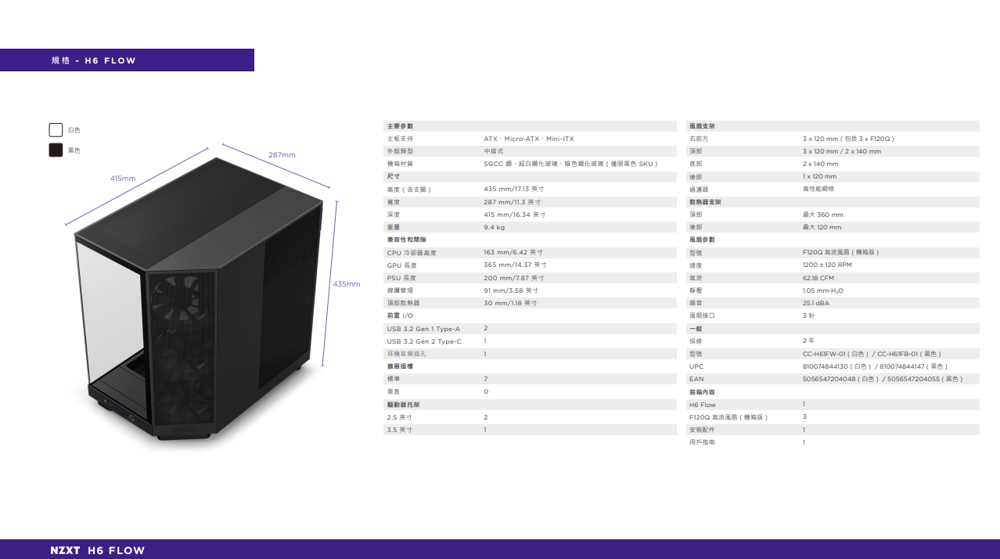 美商恩傑 NZXT 旗下 H6 Flow 及 H6 Flow RGB 機殼預定本月在台上市 採全景面板設計 - 巴哈姆特