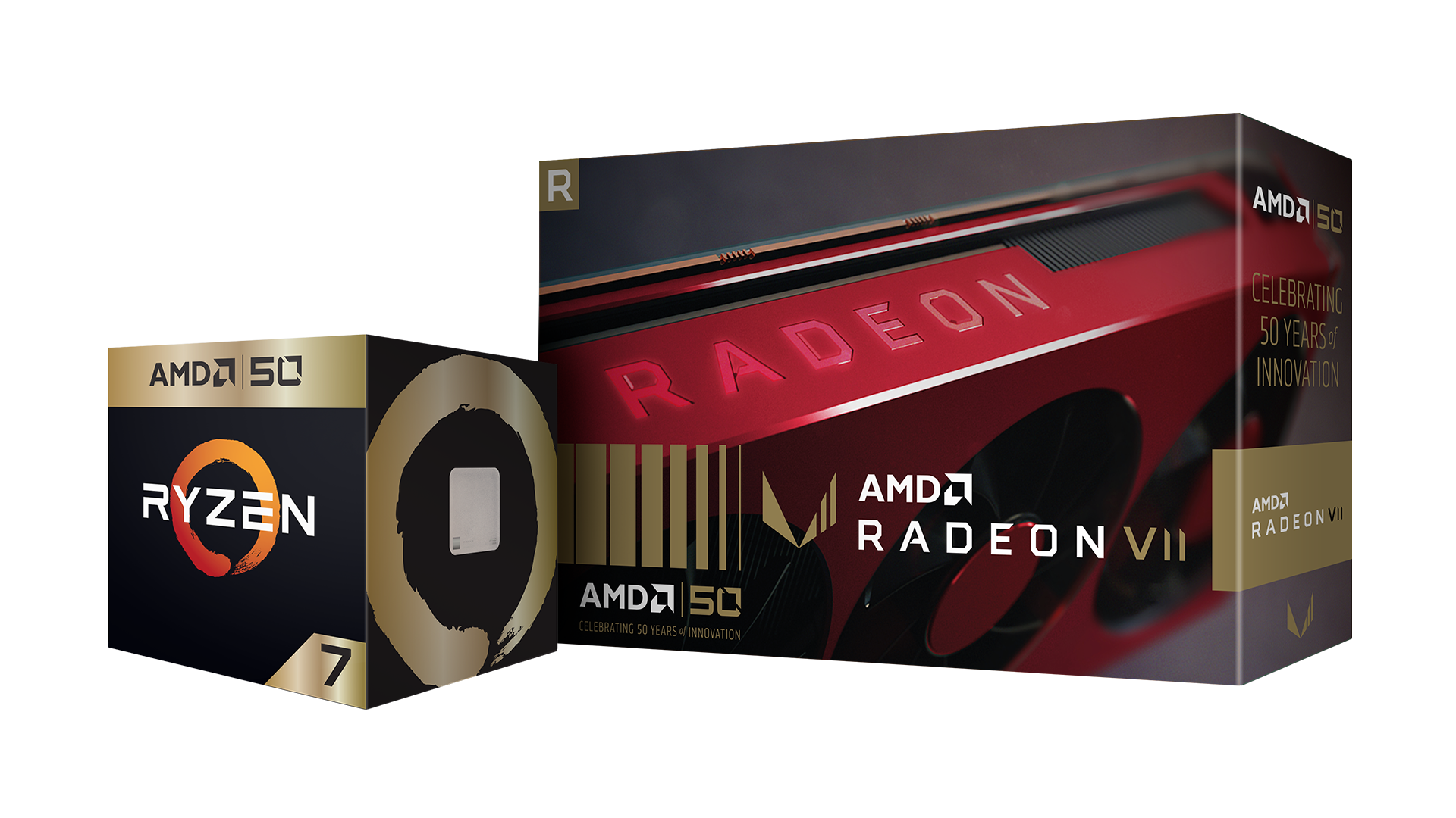 AMD 慶祝五十週年推出黃金版Ryzen 7 2700X 處理器及Radeon VII 顯示卡