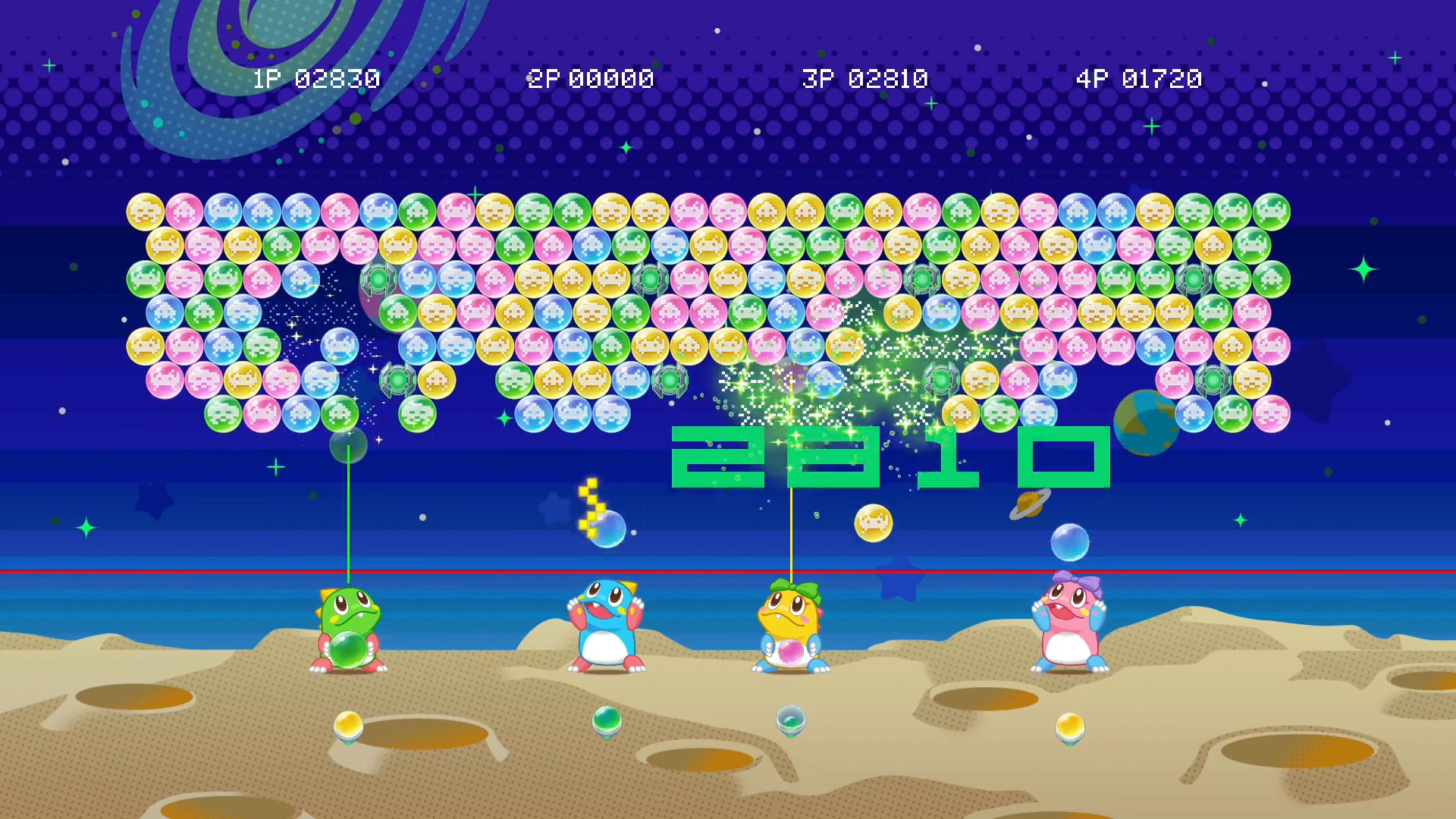 《益智泡泡龙：一起泡泡战！ 》将收录合作游戏内容《益智泡泡龙 vs 太空侵略者》插图10