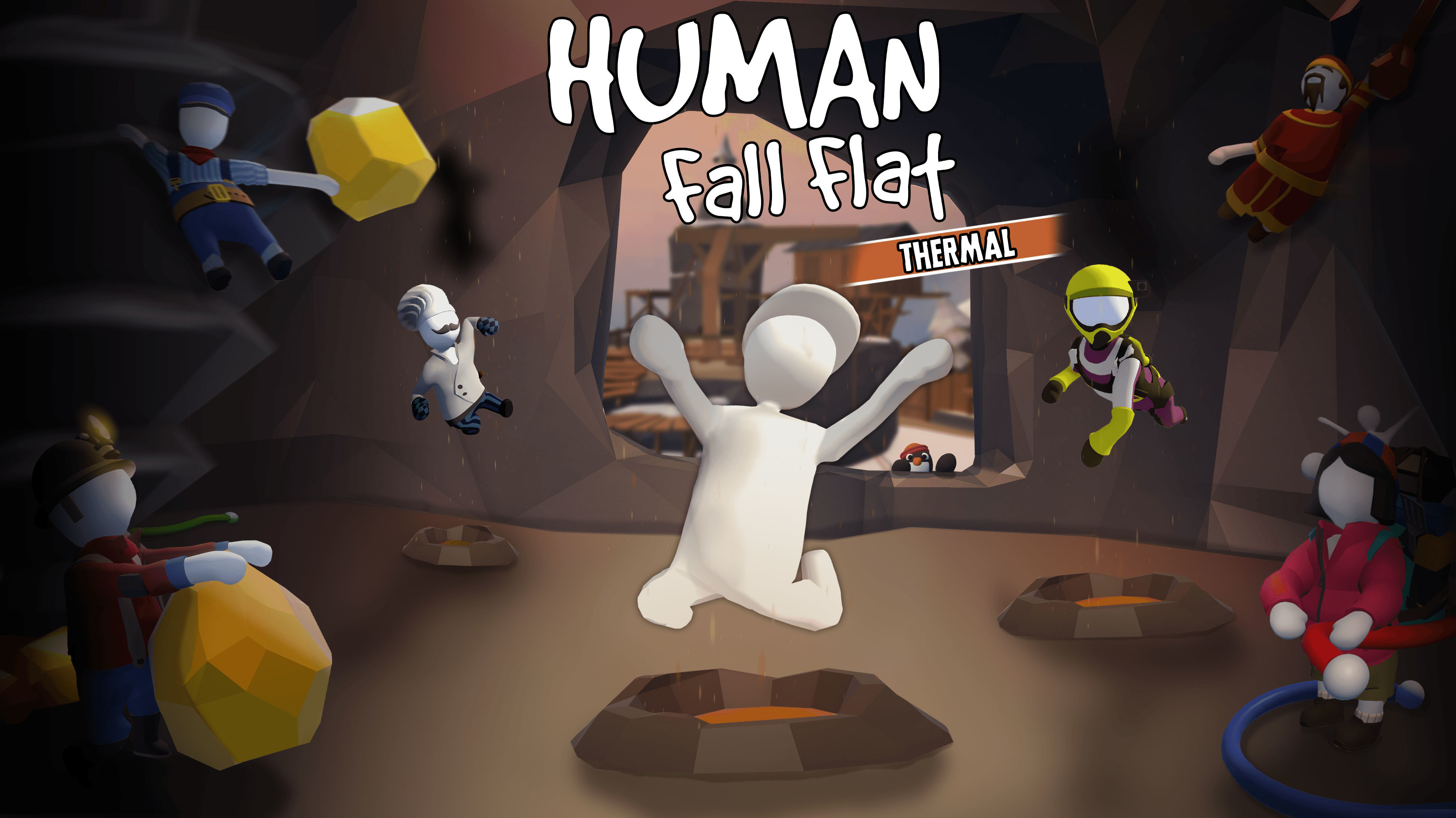 爆笑合作解謎作品 人類 跌落夢境 周年紀念版 盒裝版將於9 月發售 Human Fall Flat 巴哈姆特