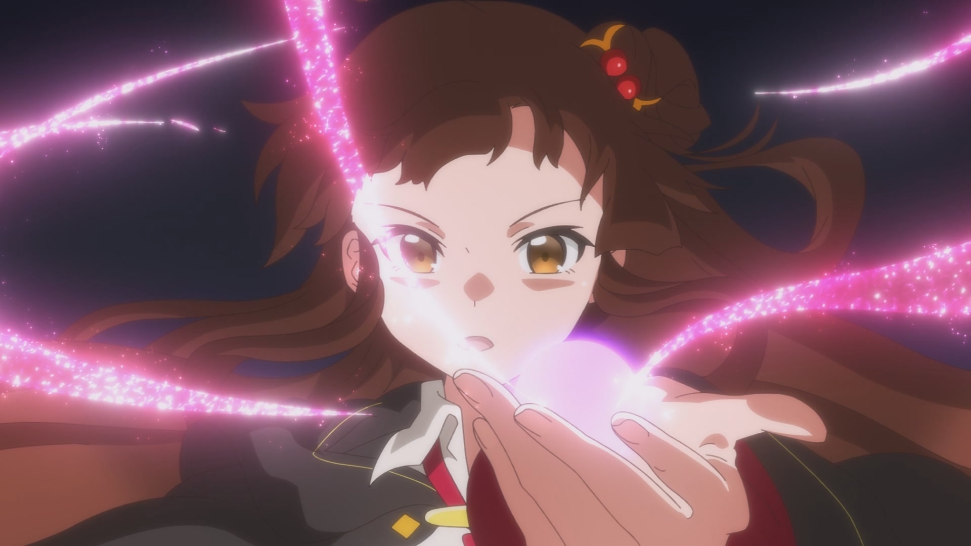 梅格用魔法呈現了櫻花的幻影,花瓣如雪一般落下。 image