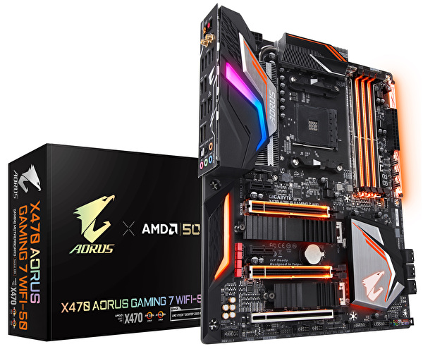 技嘉慶祝AMD 創立50 週年推出X470 AORUS GAMING 7 WIFI-50