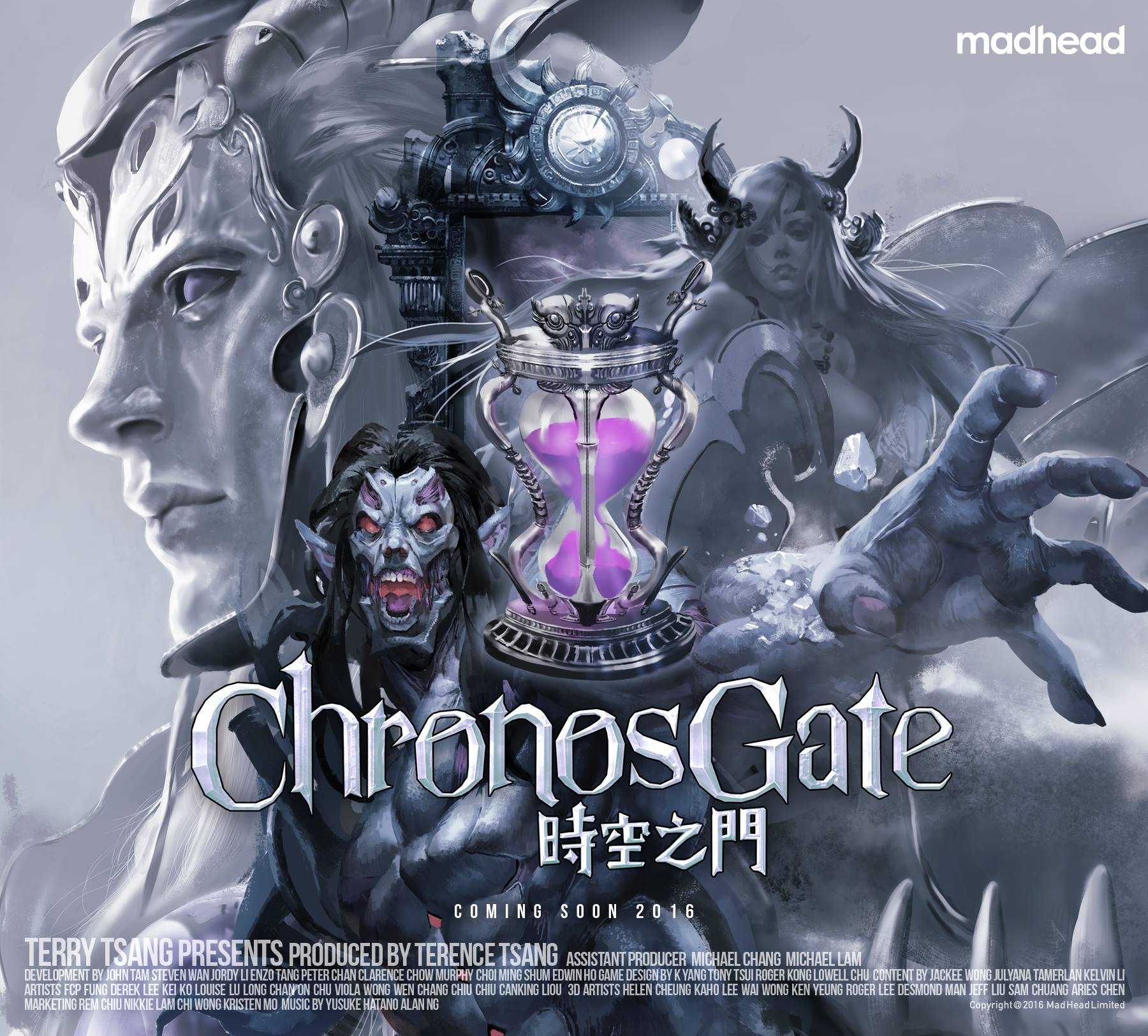 三消rpg 新作 時空之門 揭露故事緣起時間之神 柯羅諾斯 設定搶先看 Chronos Gate 巴哈姆特