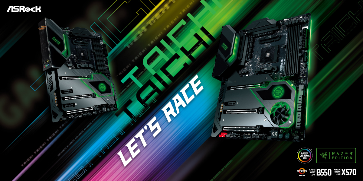 ASRock Taichi Razer Edition 聯名主機板上市第原生整合Razer Chroma