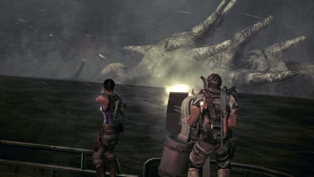 使用巡邏艇配備的重型機槍