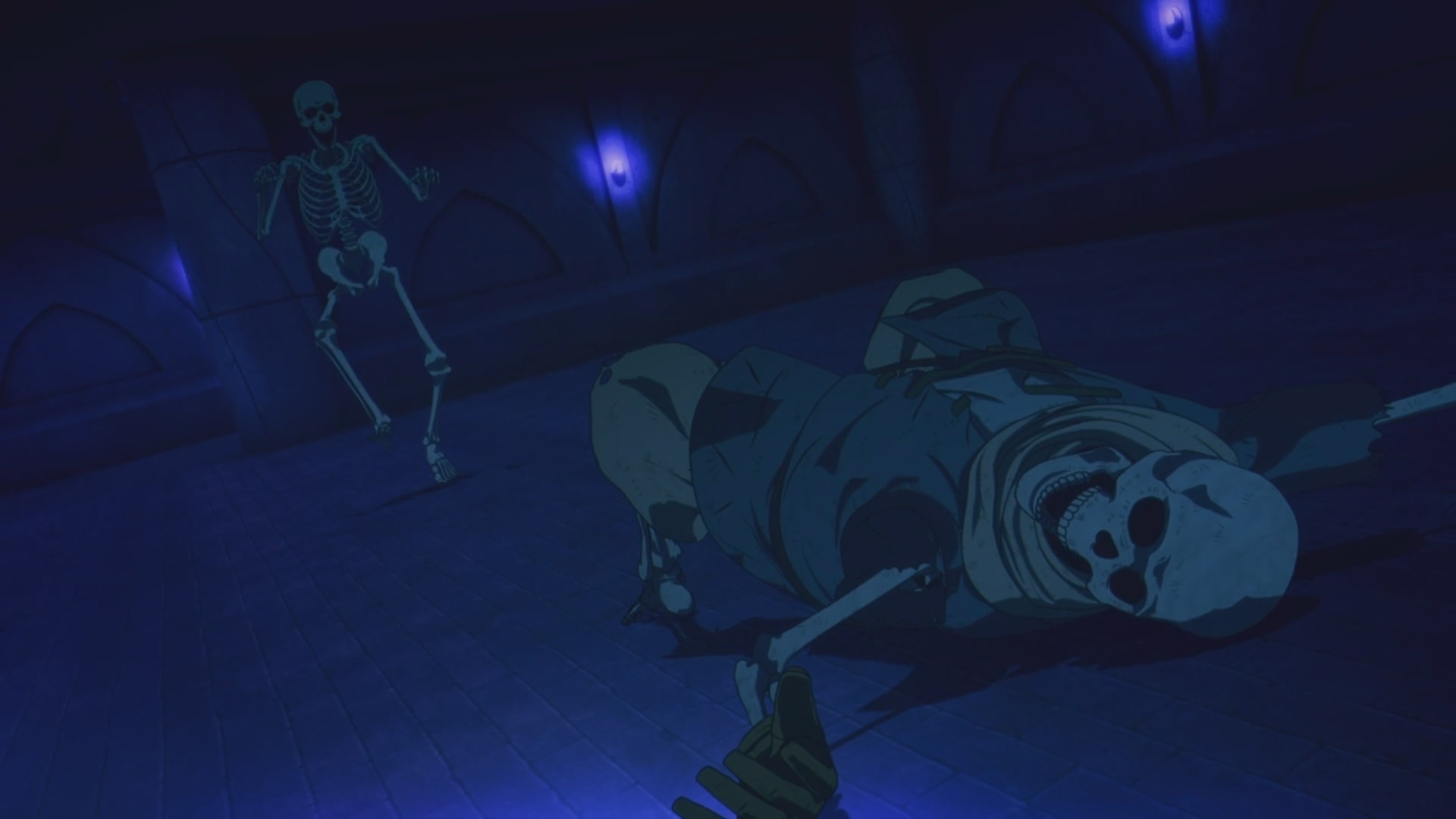 一個揮劍跌倒,一個走路跌倒,骨人之間的菜雞互啄 image