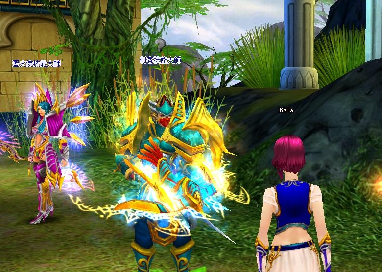 回到主城與技能大師對話就能消耗經驗點數、銀子來學習技能