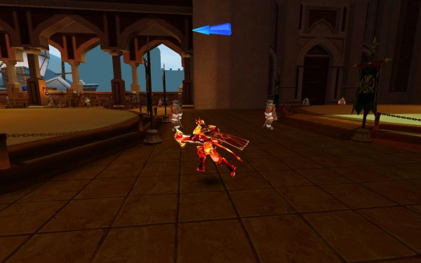 隊員只要跟著螢幕上顯示的藍色箭頭就可以執行戰隊任務