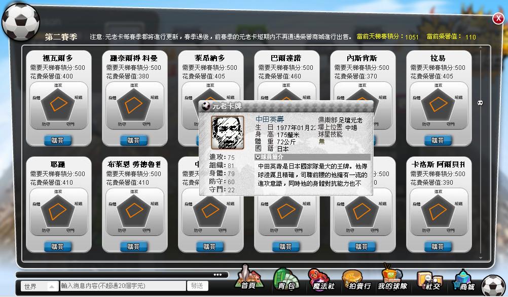 日本知名球星盡在競技場等你來網羅