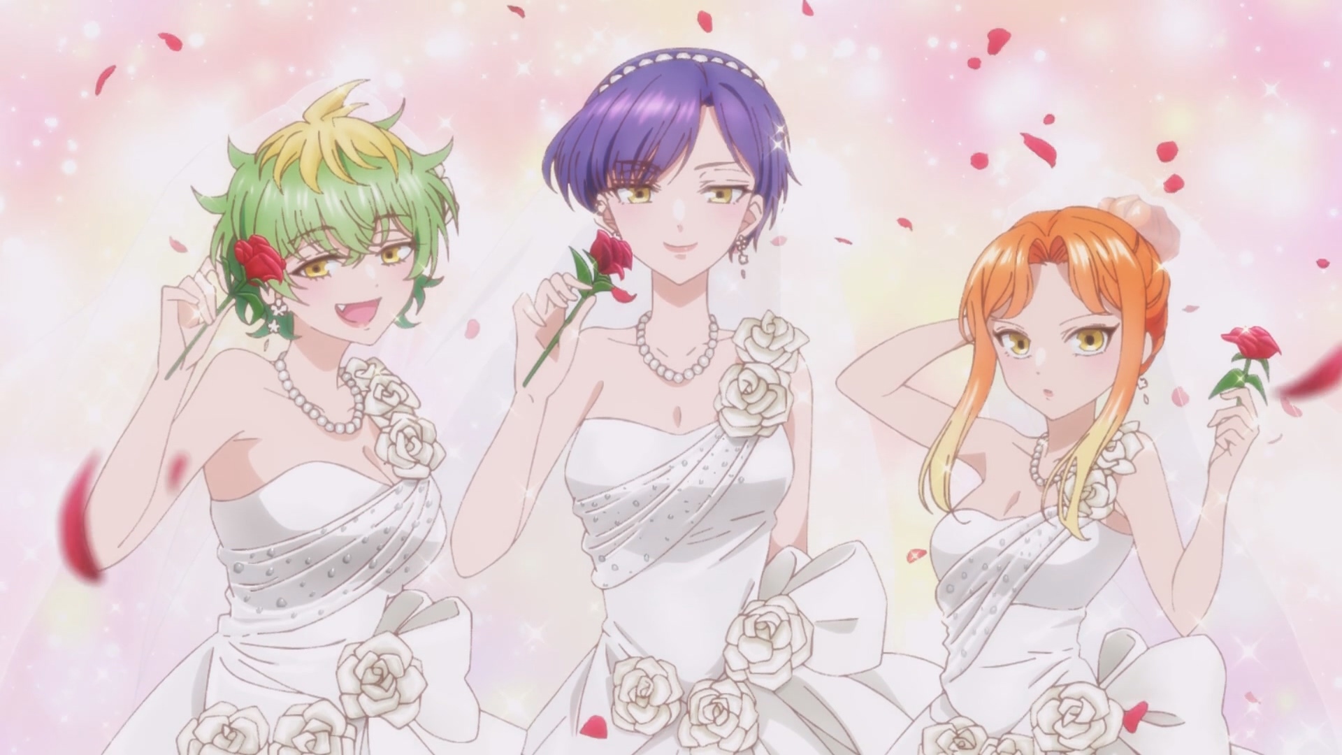 聽到優的願望是「建立幸福的家庭」,三姊妹不由自主的冒出妄想。 image