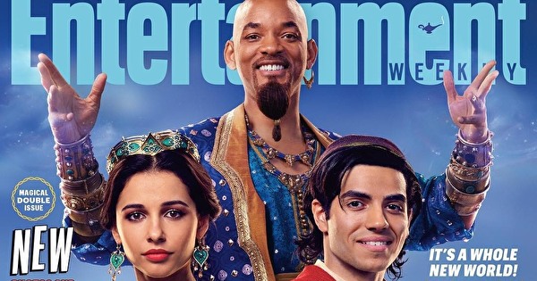 美国娱乐周刊首度曝光迪士尼真人版电影《阿拉丁》多张剧照