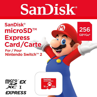 【購買 NS2 主機專屬】SanDisk NS2 專用 microSD Express 記憶卡（256GB）