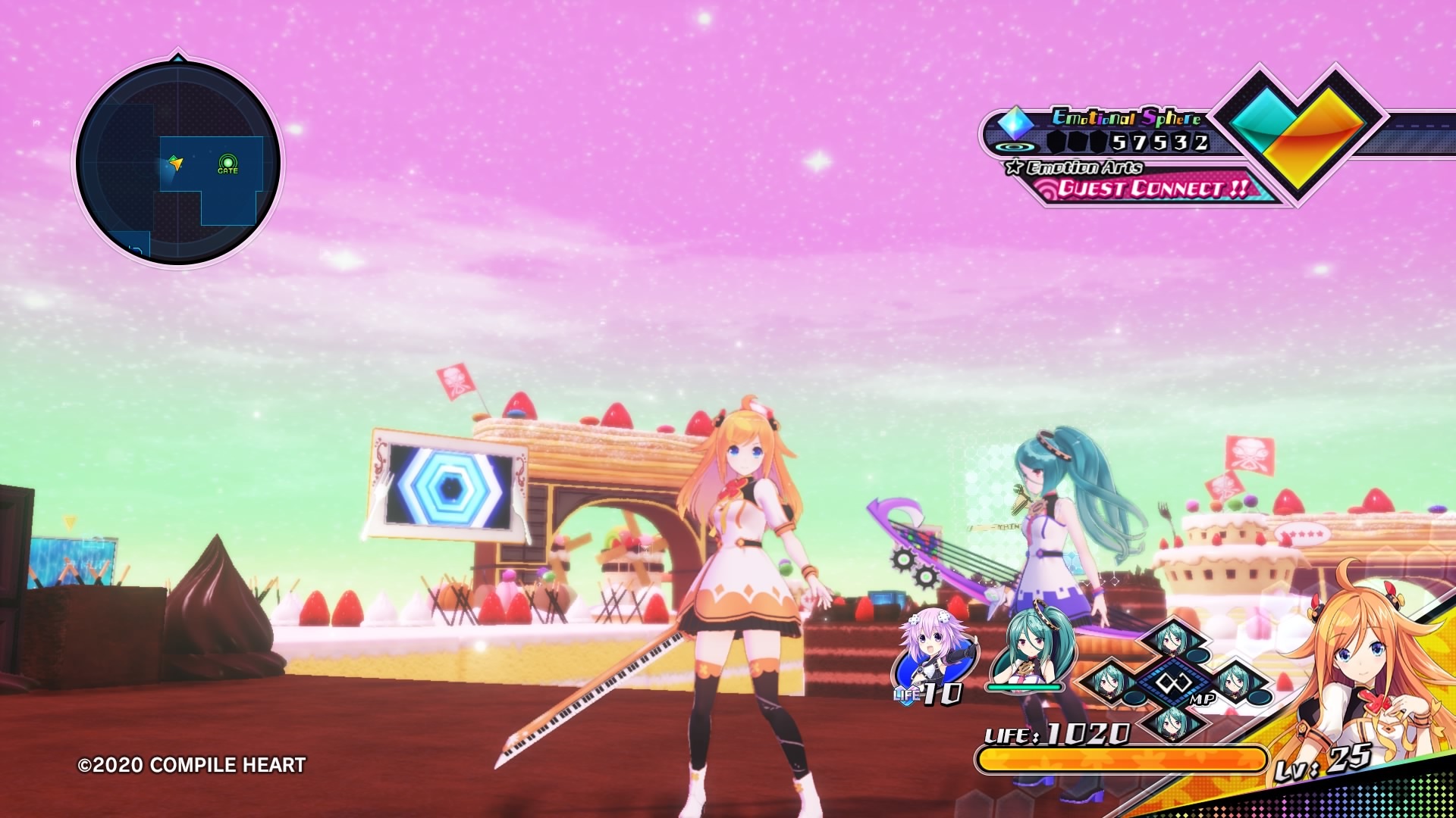 Type 女神系統中,四名女神分別對應四顆按鈕,隨時都可以切換要操作的角色。另一方面,兩人一組的 TypeVTuber 系統,則是要切換不同的搭檔角色 image