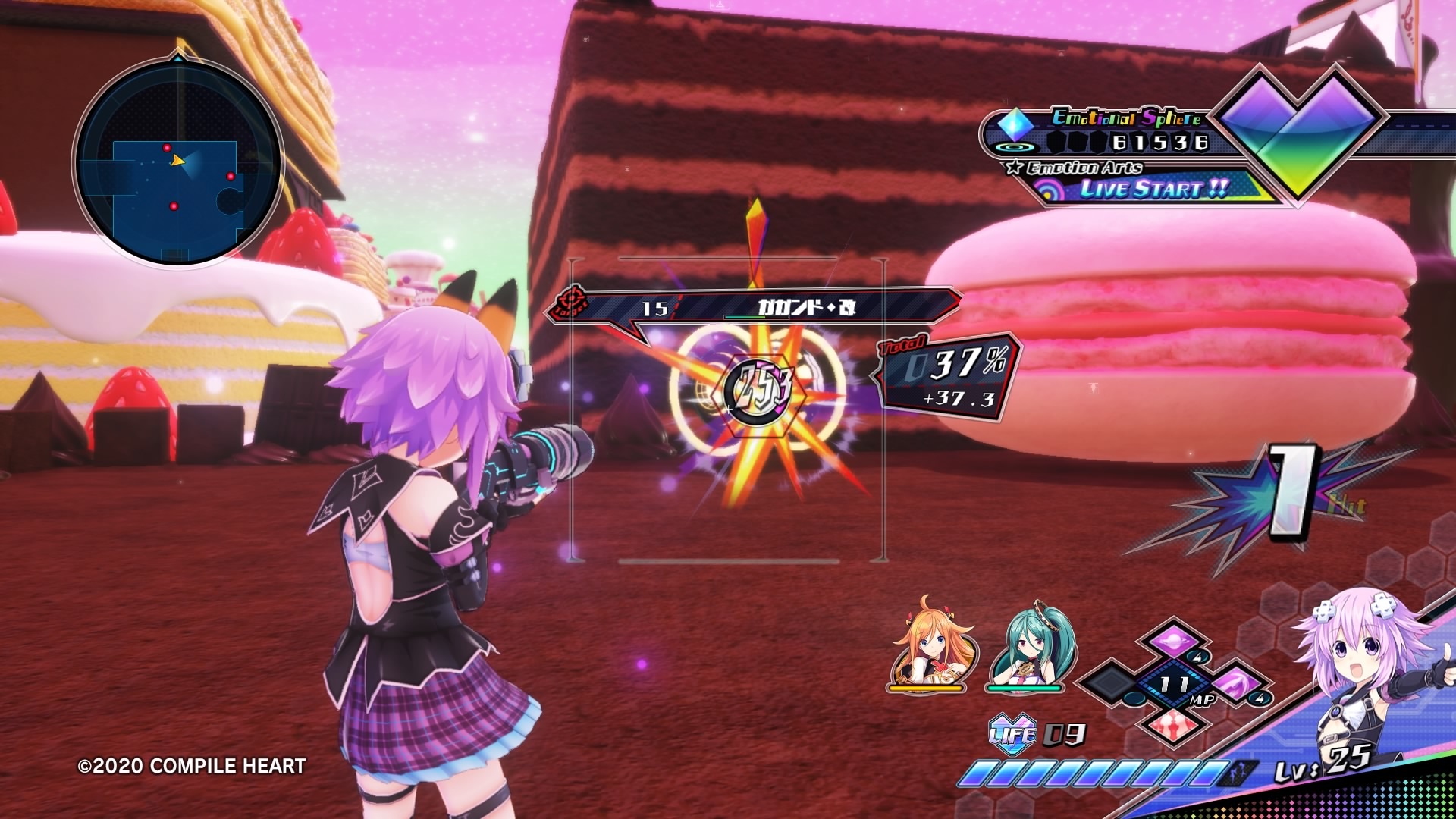 除了移動和攻擊之外,Type 女神系統的「注視模式」,以及 TypeVTuber 系統的「鎖定(ロックオン)」也會設置在同一顆按鈕上,就算是不同的動作也能以很相近的手感來操作 image