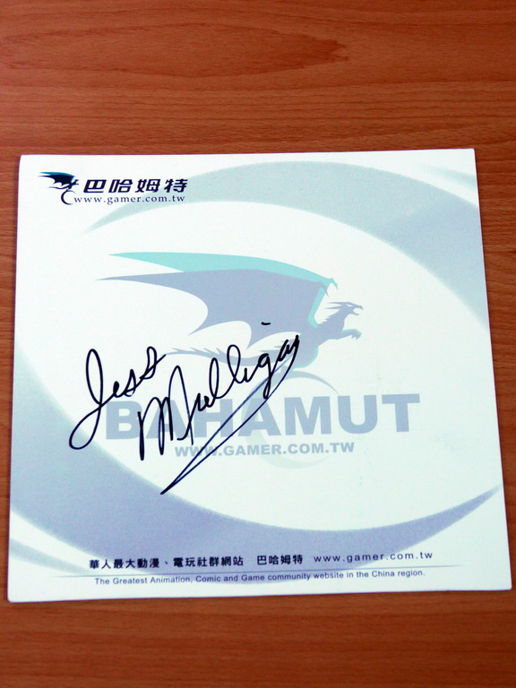 Jess Mulligan 親筆簽名