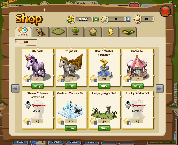 除了奇幻生物外,還有旋轉木馬設施