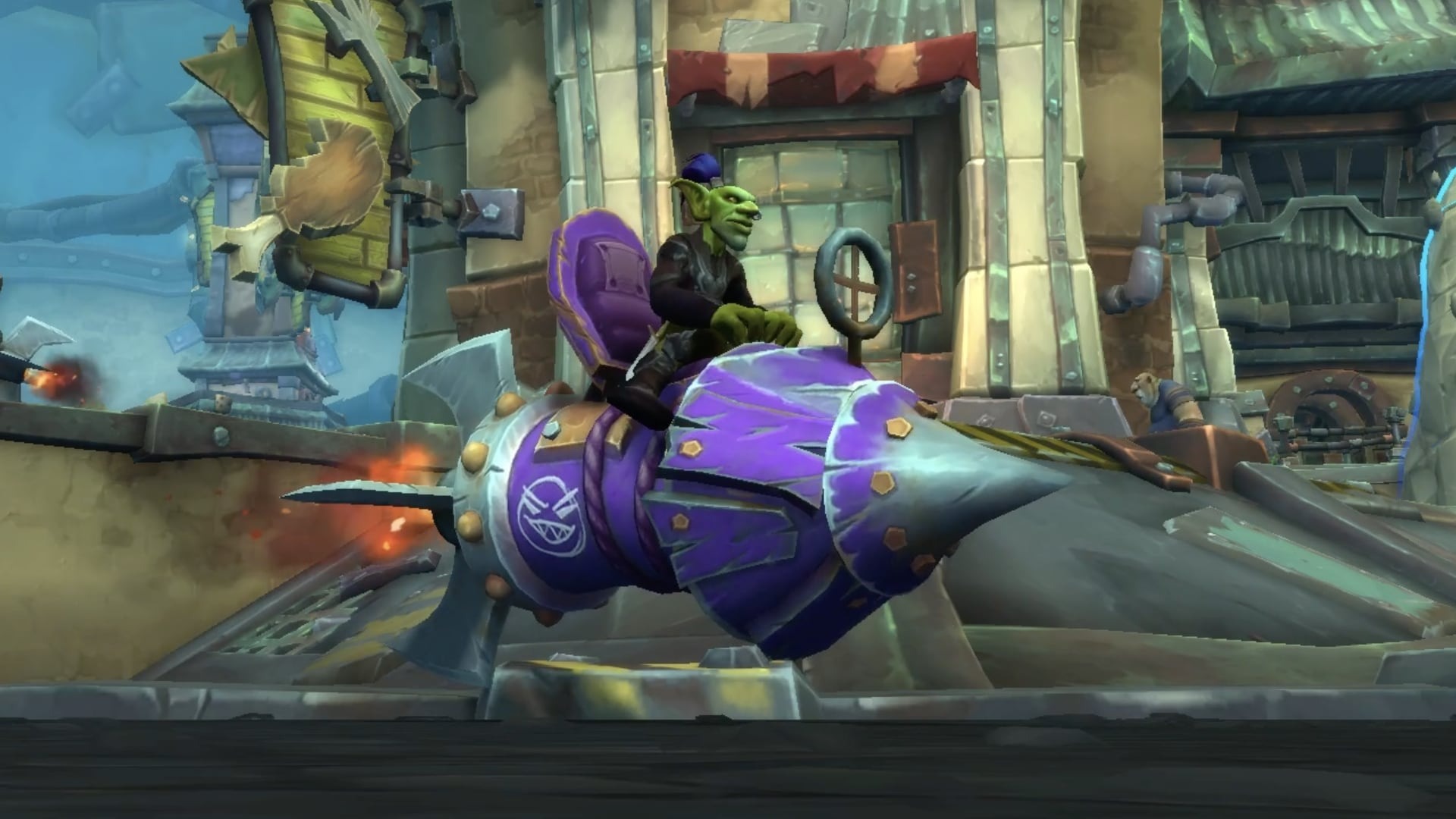 推進各個集哥布林團的名望進度,就能獲得可在幽坑城中高速穿梭的 D.R.I.V.E. 載具 image