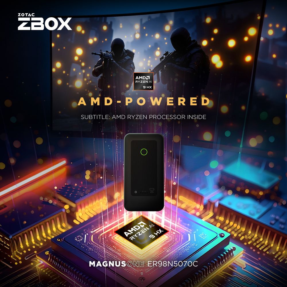 ZOTAC 首台搭載 AMD Ryzen 9 迷你電腦 MAGNUS ONE ER98N5070C 上市 - 巴哈姆特