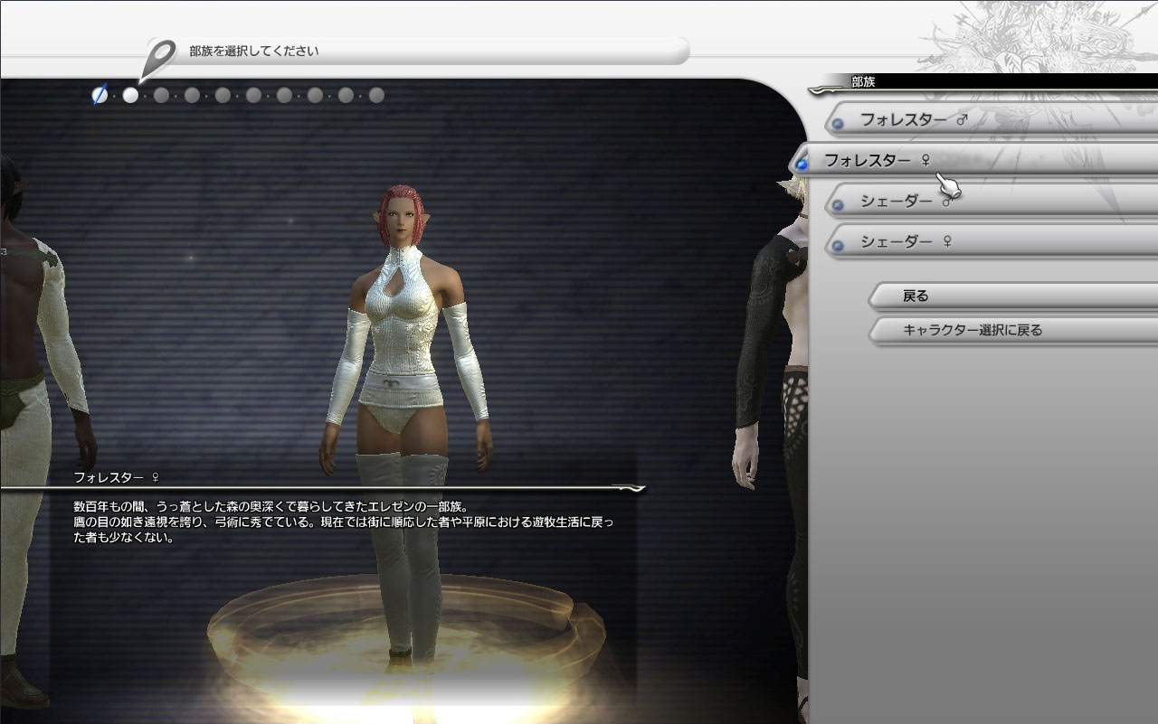 森林之民多半居住在森林的深處,有很好的眼力,因此擅長弓術