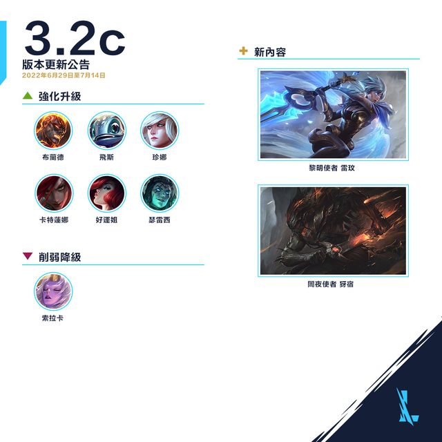 《英雄聯盟：激鬥峽谷》釋出 3.2 C 版本更新公告 削弱索拉卡治療能力《League of Legends Wildrift》