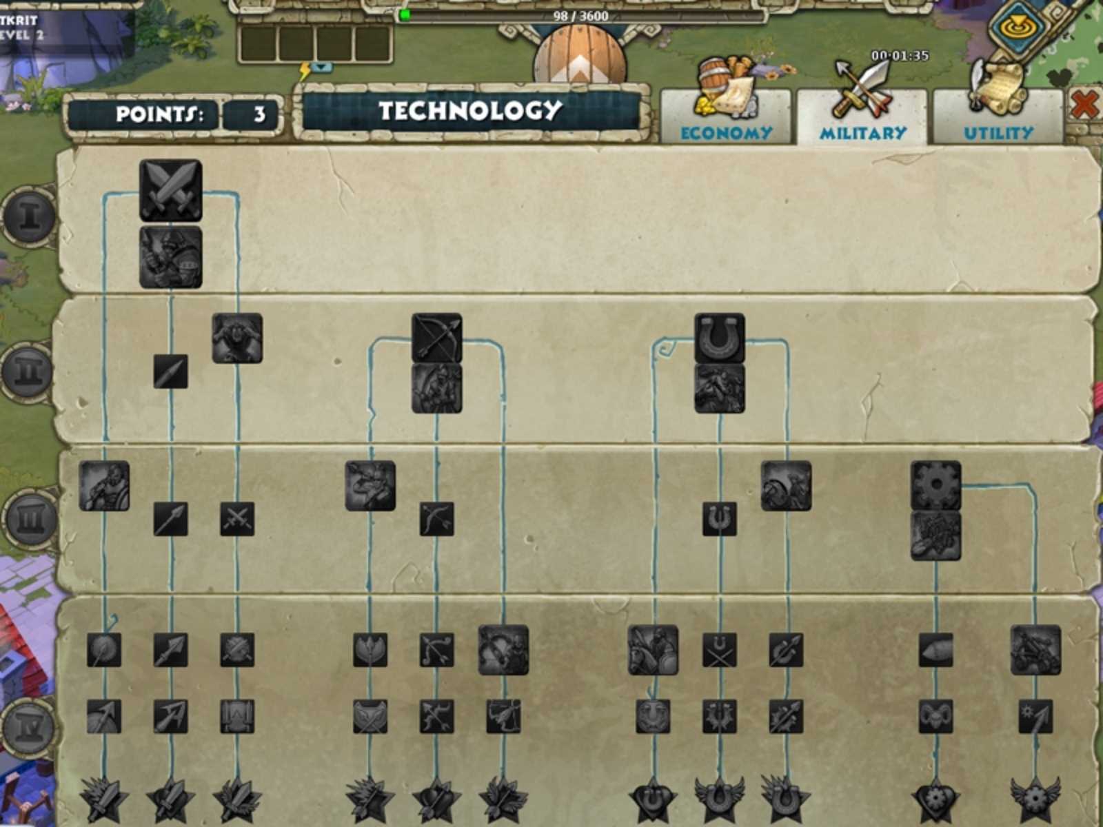 希臘科技樹是屬於大器晚成型