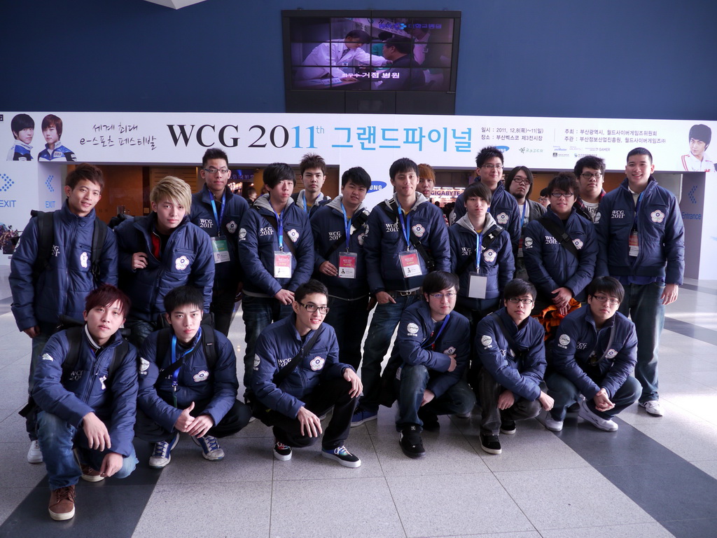 我國代表隊選手合影