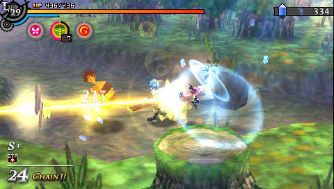 「夏魔法:極光雷射」以聚焦太陽光的高熱雷射光線照射敵人。