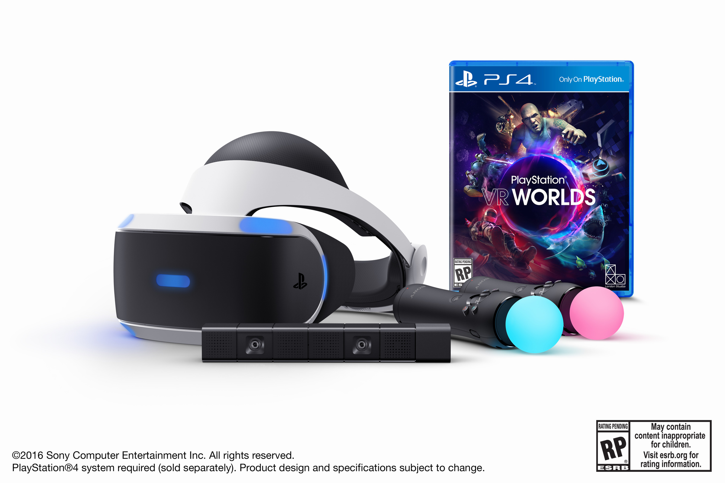 美國SCE 發表包含完整周邊配件的PlayStation VR 上市同捆組價格499