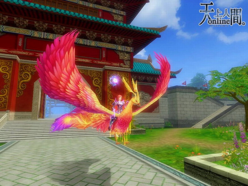 白天玩家可徜徉在綺麗風光中