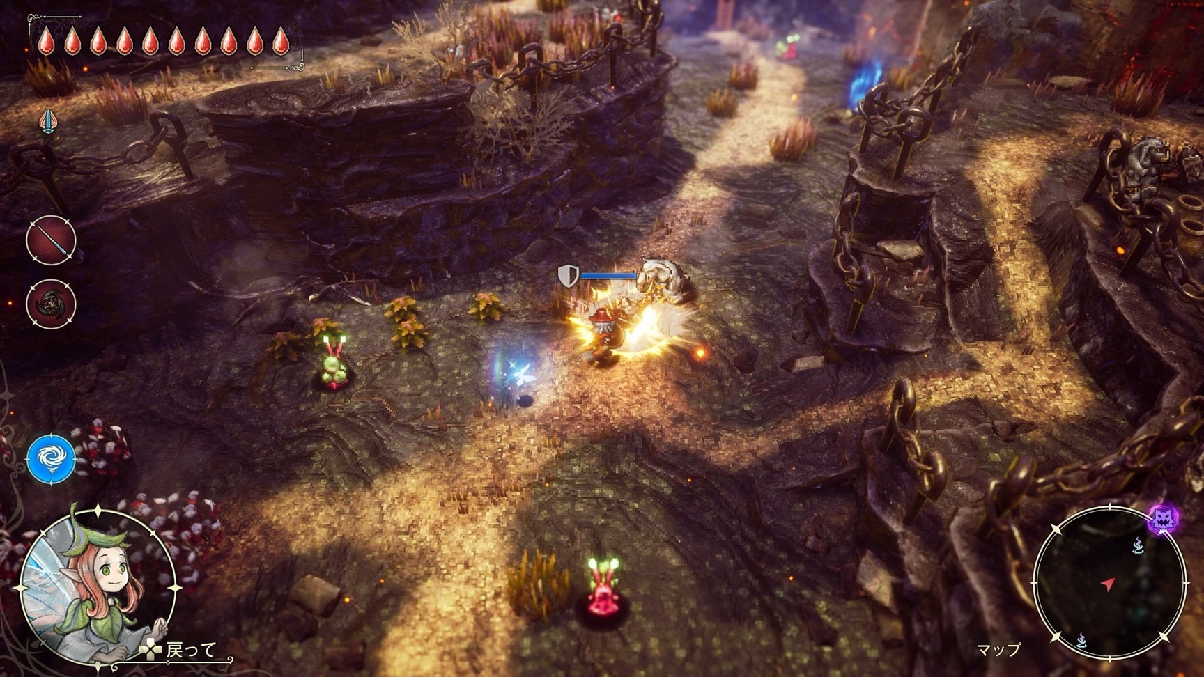 盾可以防禦正面攻擊,但不能抵擋側面或背面的攻擊,需要留意。看準敵人的攻擊,抓好時機防禦就能觸發「精準防禦」 image