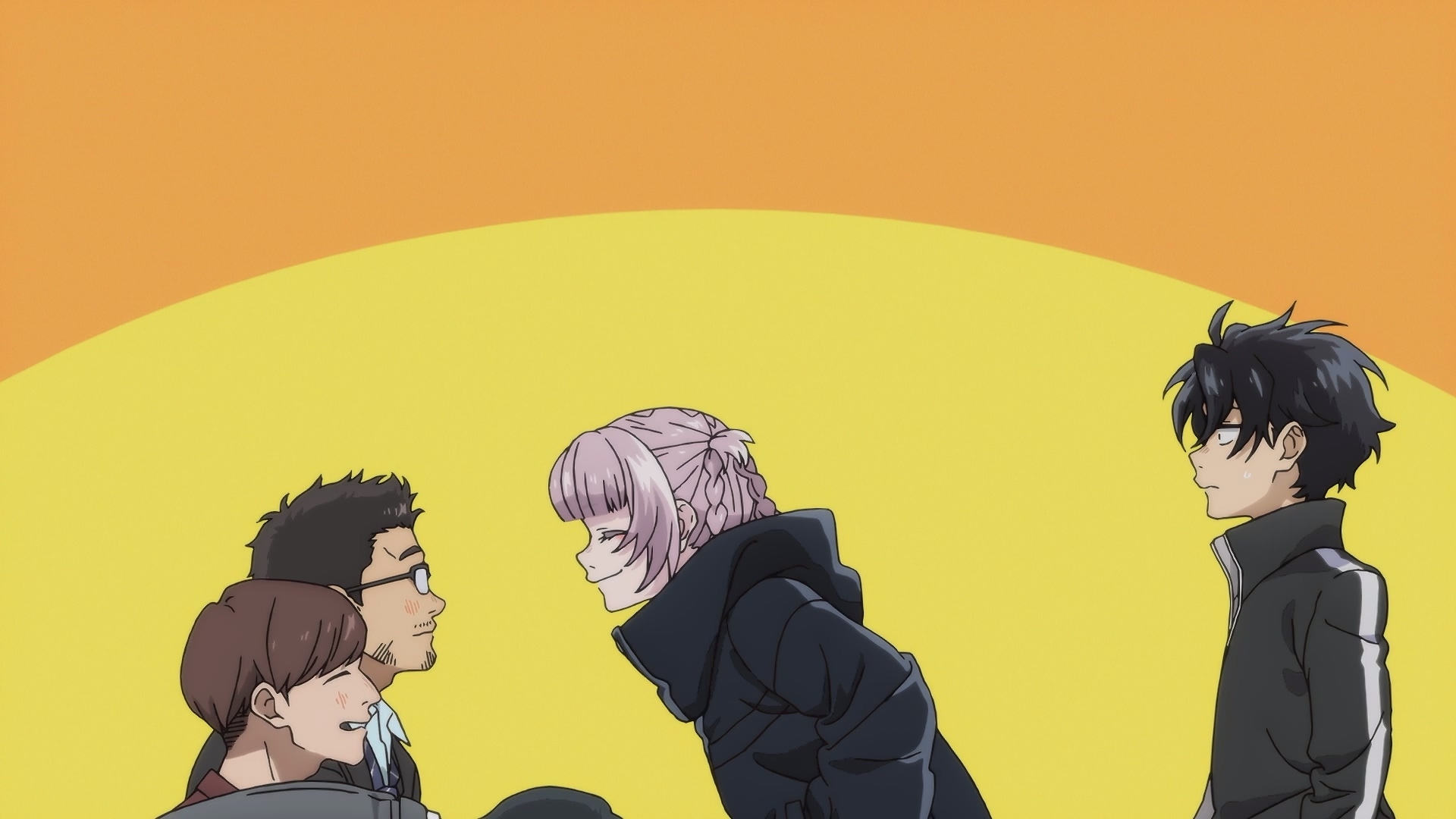 七草薺說,人之所以想熬夜,是因為對於「今天」還沒有滿足,然後帶著夜守更去看了一群喝到醉倒在路邊的上班族… image