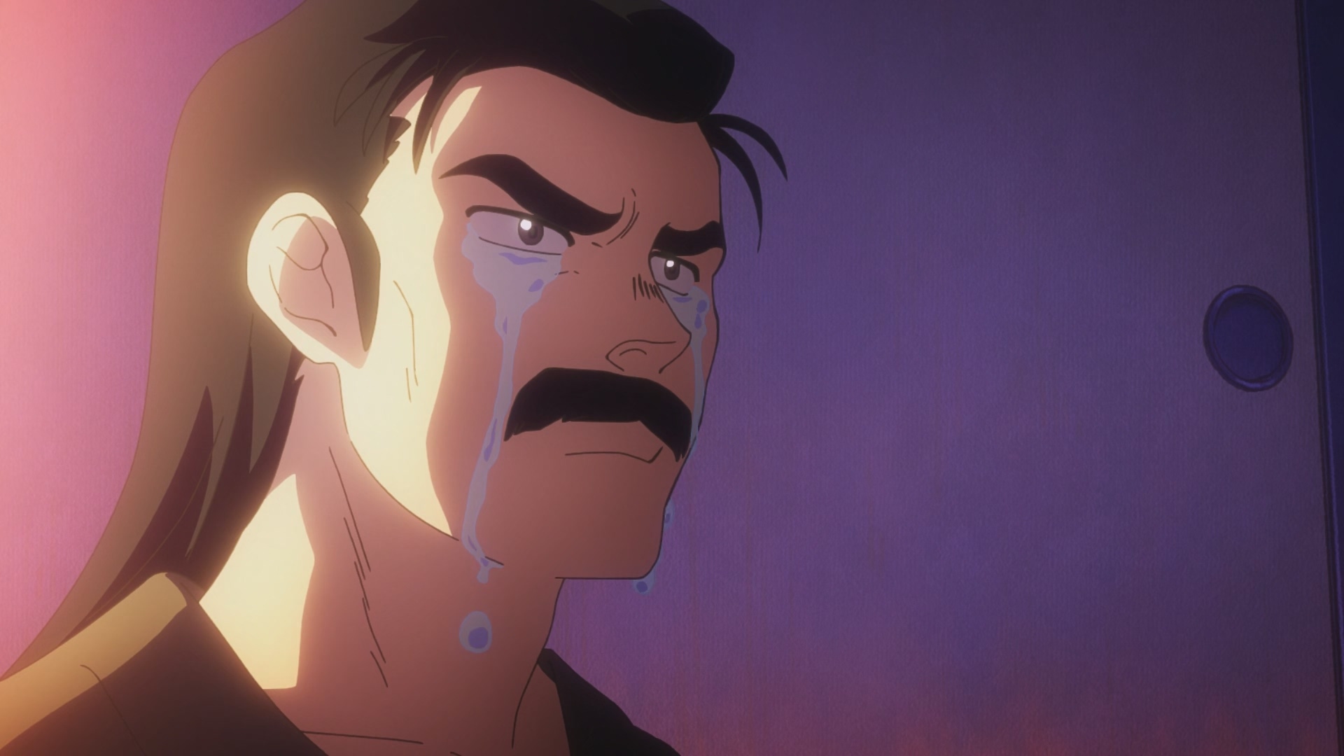 早乙女玄馬(CV:チョー)與天道早雲(CV:大塚明夫),終於再次見面的好友相視流淚。 image