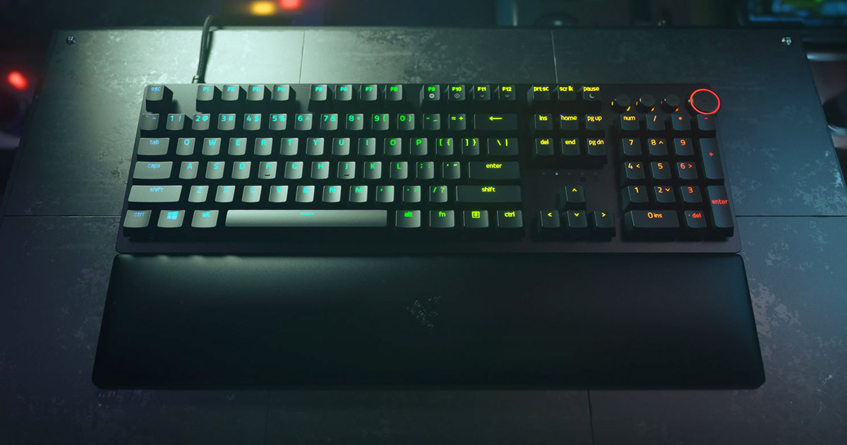 Razer Huntsman V2 獵魂光蛛V2 機械式RGB 鍵盤（紫軸）（活動特惠 