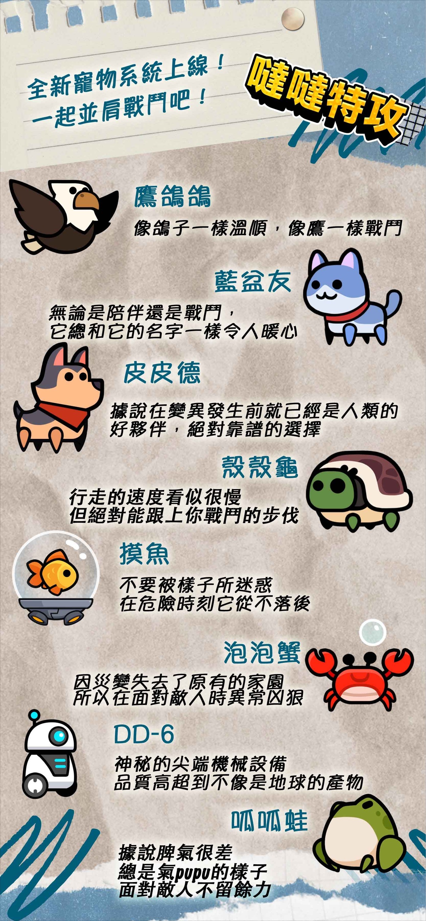 噠噠特攻》釋出最新1.13 版本「可愛萌寵」主題內容- 巴哈姆特