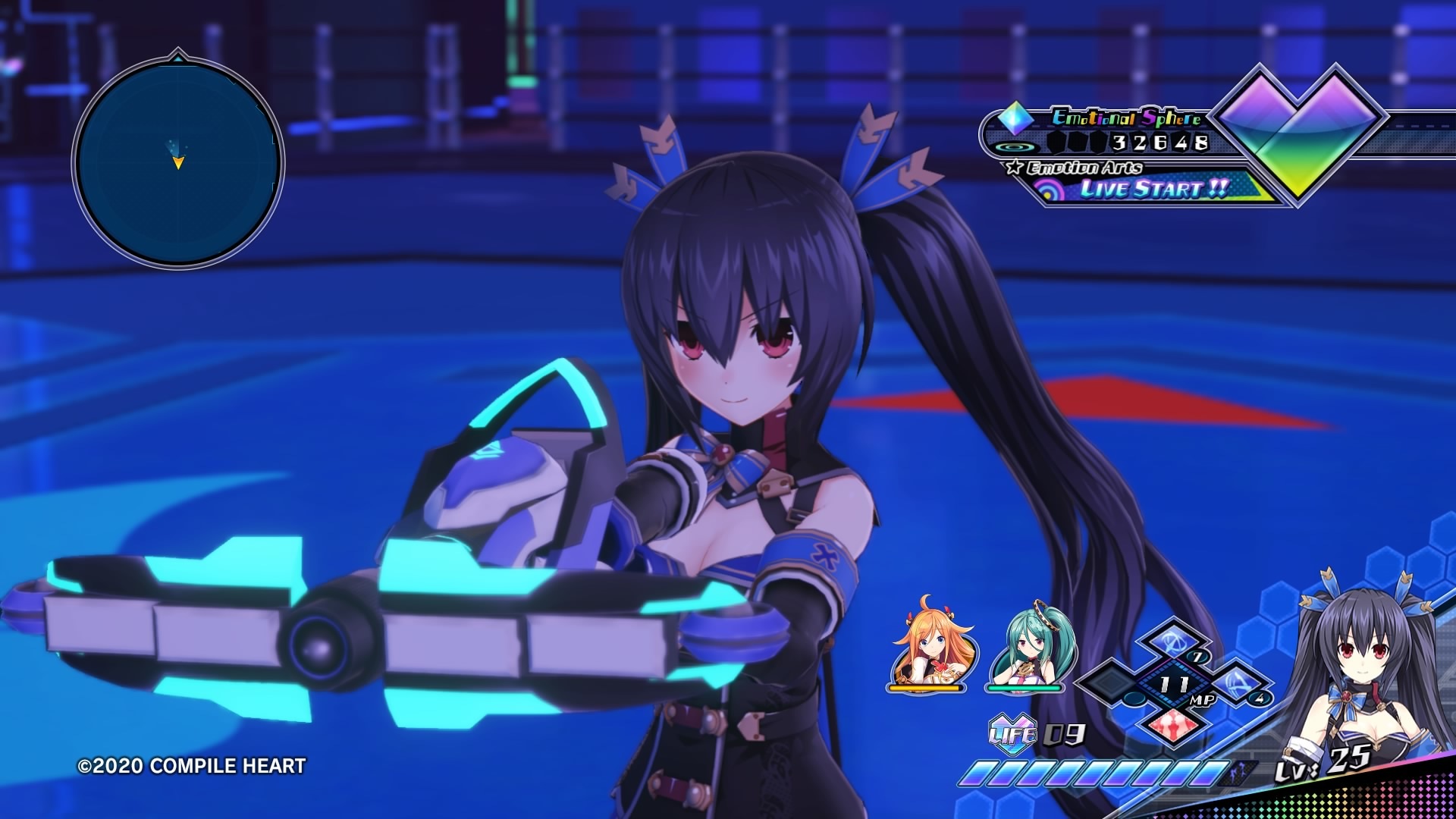 諾瓦露(ノワール)的「閃光劍刃(フラッシュブレード)」,是可以射出光刀的武器。命中時的威力極高,但因為連射性能很低,所以要好好瞄準。面對大型敵人時很有效 image