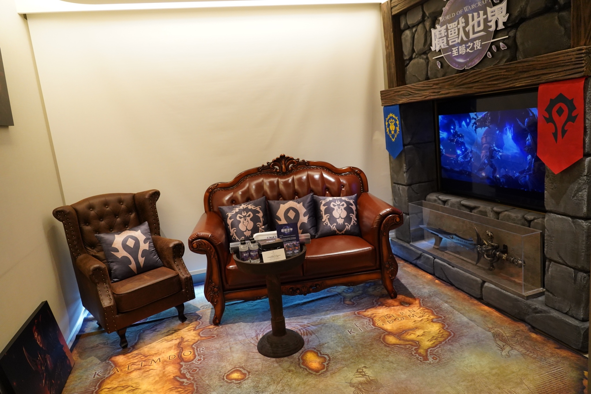 為了讓地圖能完整呈現,現場直接重新佈置,就如同房屋系統中可自由佈置 image