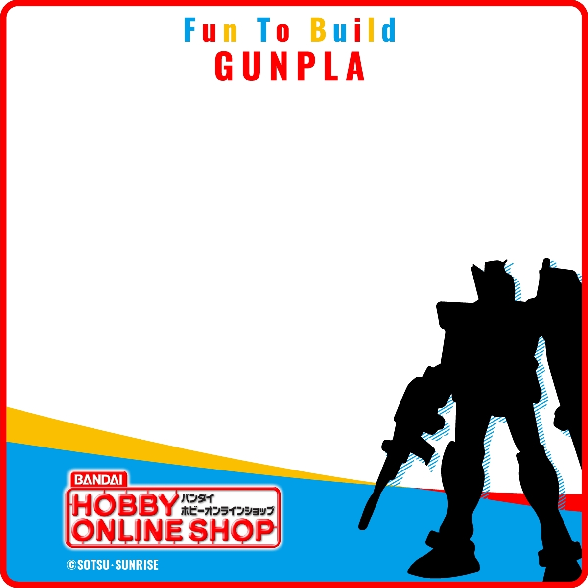 Fun To Build GUNPLA Facebook大頭貼特效框 黑ver./白ver. image