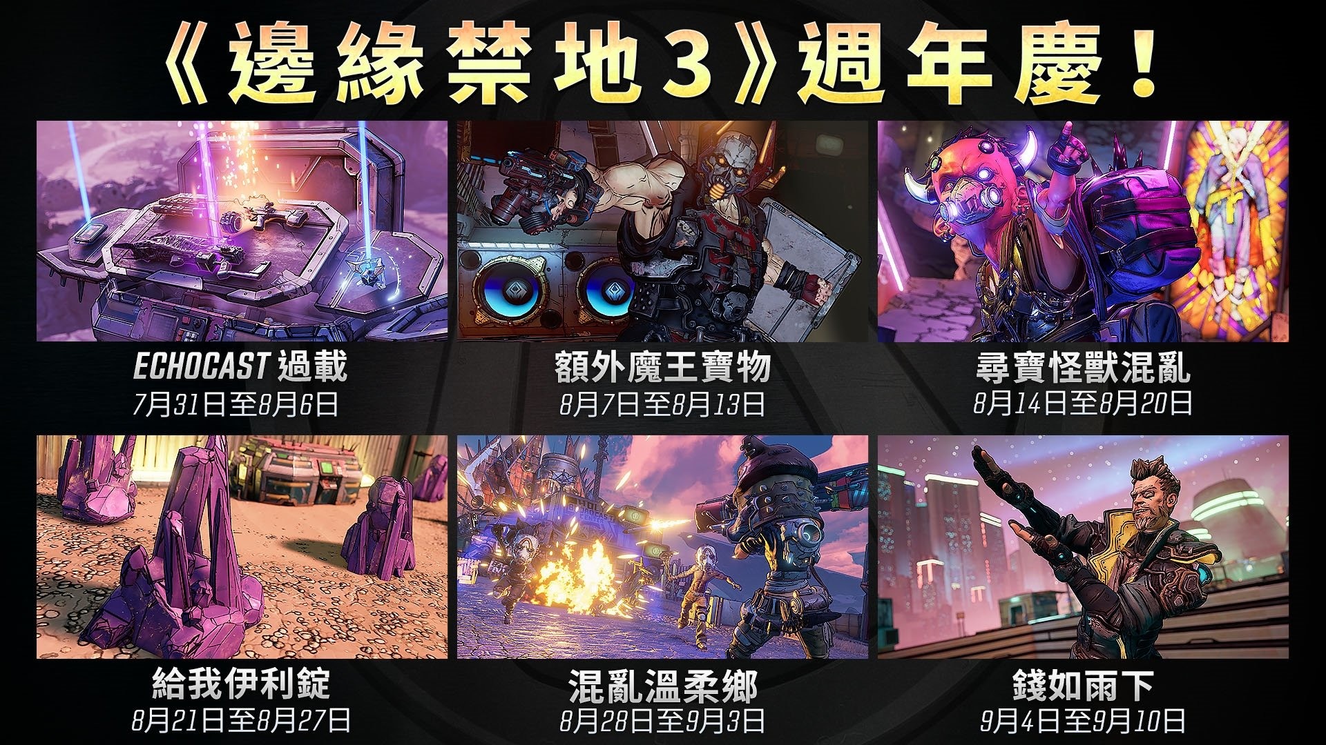 邊緣禁地3 今日釋出新版更新週年慶下週開跑 Borderlands 3 巴哈姆特