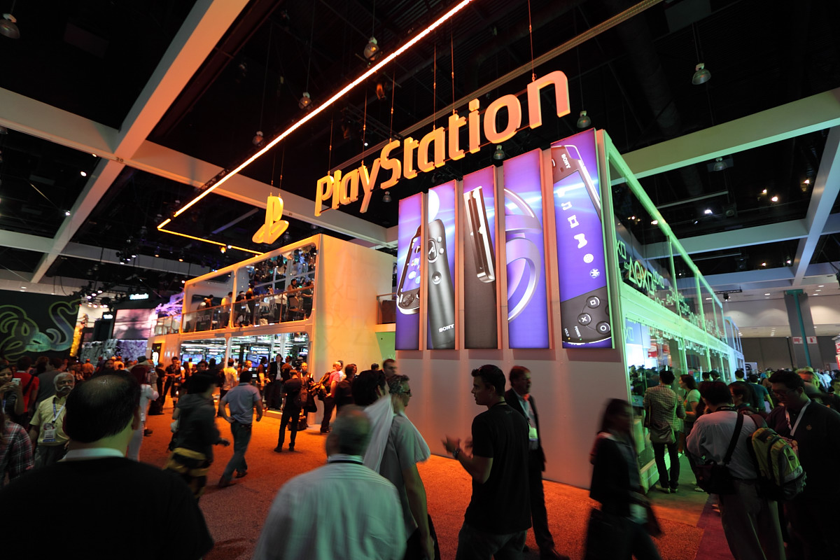 PlayStation 展出攤位(這次是已經是第 3 次沿用相同場佈)