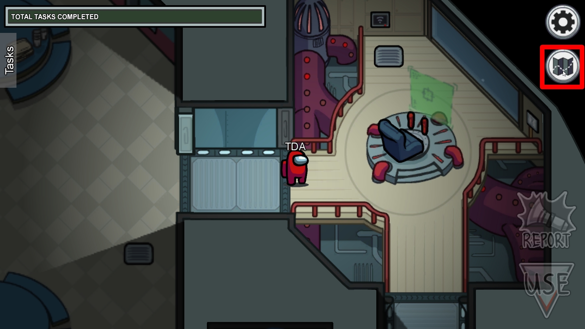 可透過點擊畫面右上方的地圖圖示(使用鍵盤操作也可使用 tab 鍵)觀看地圖。地圖上顯示出黄色!標示的地方就是任務所在位置 image