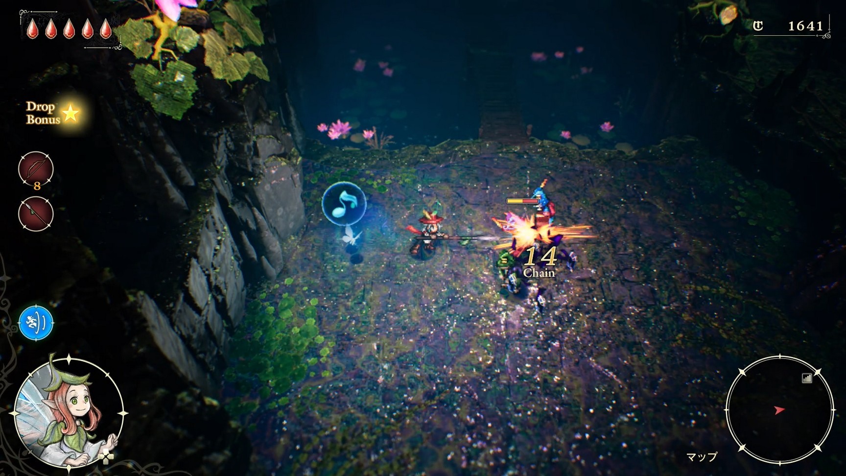 長槍可以施展突刺,利於正面對抗。攻擊距離長,可以從敵人攻擊範圍外展開攻擊。必殺技是向前突進的移動攻擊 image