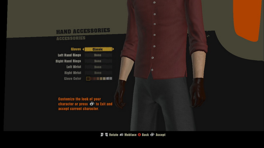 除了自訂人物外,也能針對服裝、飾品、手套等進行替換,打造個性化的閣下