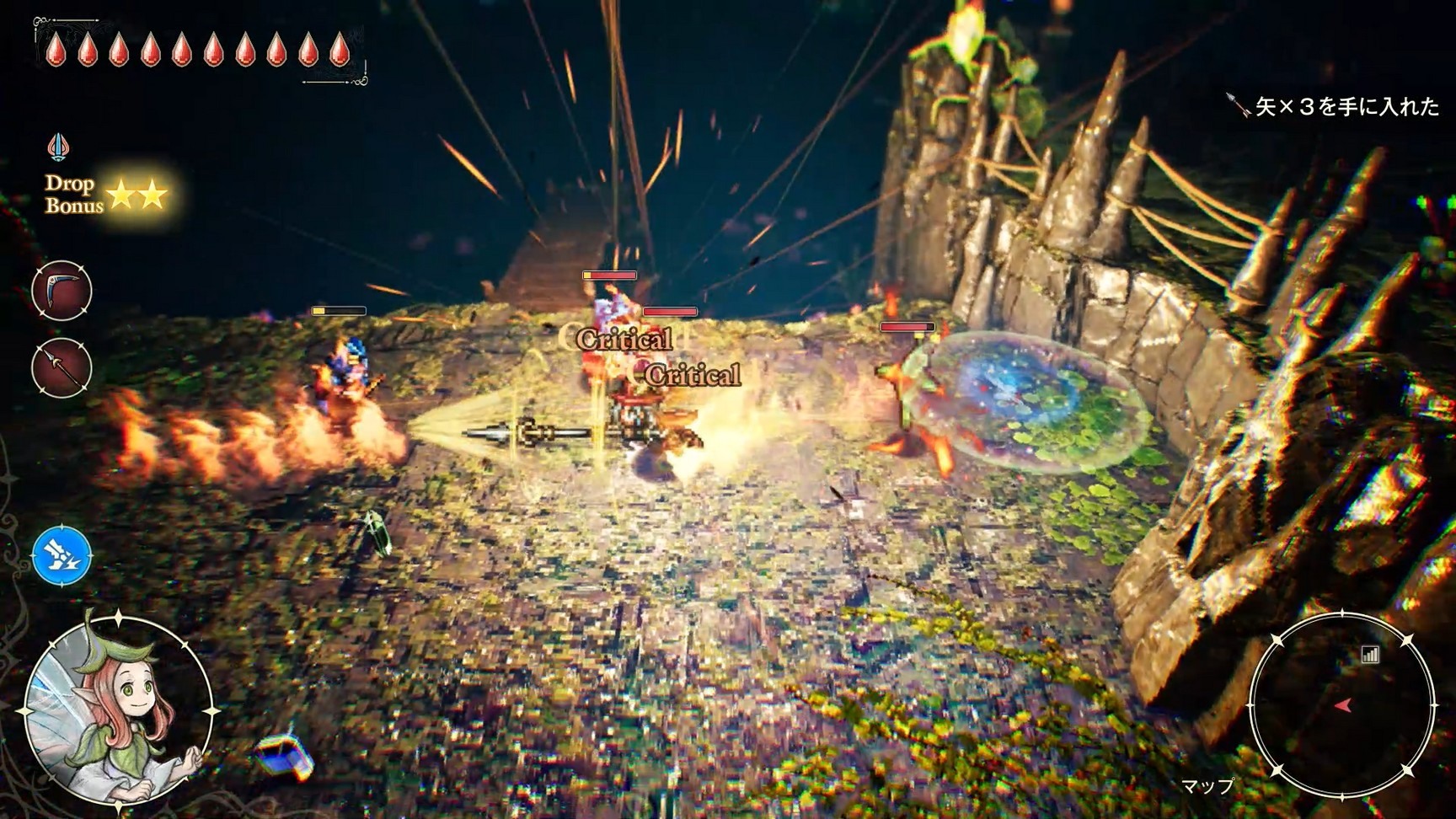 長槍可以施展突刺,利於正面對抗。攻擊距離長,可以從敵人攻擊範圍外展開攻擊。必殺技是向前突進的移動攻擊 image