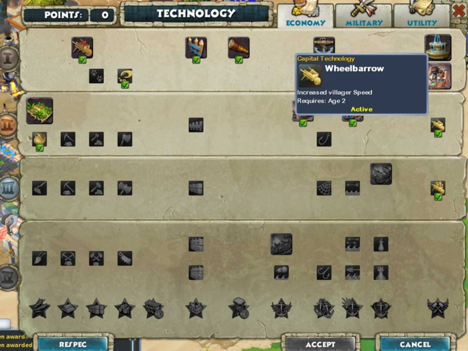 科技點數有限,你想走經濟還是軍事路線呢?